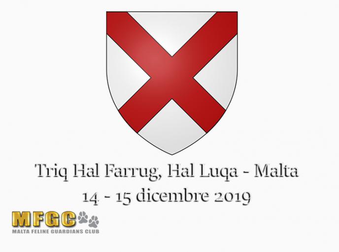 14 - 15 dicembre 2019 96th & 97th Golden Cat Show MGFC WCF Malta