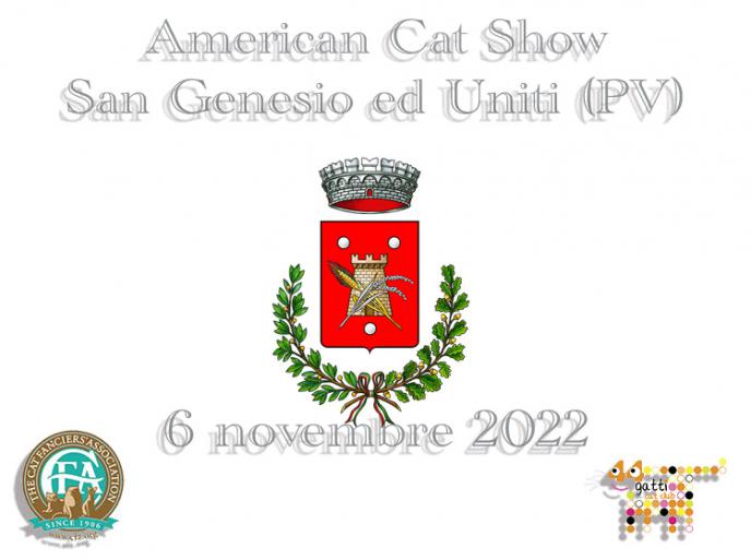 6 novembre 2022 CFA  American Cat Show CFA - San Genesio ed Uniti