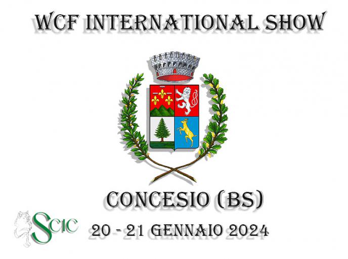20 e 21 gennaio 2024 International Cat Show SCIC - WCF Concesio