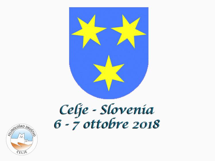 6 e 7 ottobre 2018 Mostra Internazionale Felina FD FIFe di Celje Slovenia