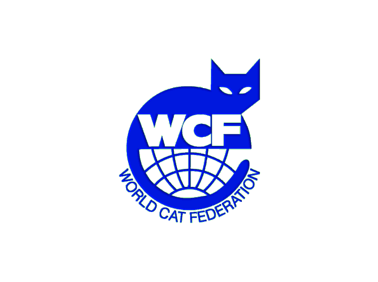 Логотип ВЦФ. Значок WCF. Всемирная Федерация кошек.