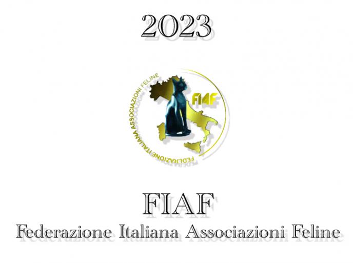 Calendario expo 2023 FIAF - WCF - Italia