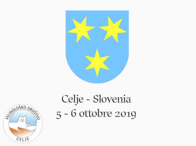 5 e 6 ottobre 2019 Catshow - Celje - Slovenia