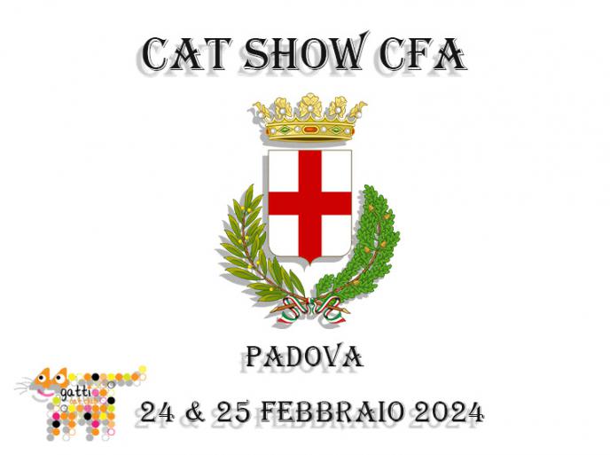 24 - 25 febbraio 2024 Padova Cat Show CFA