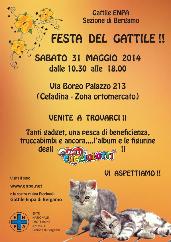 31 maggio 2014 Festa del Gattile ENPA Bergamo