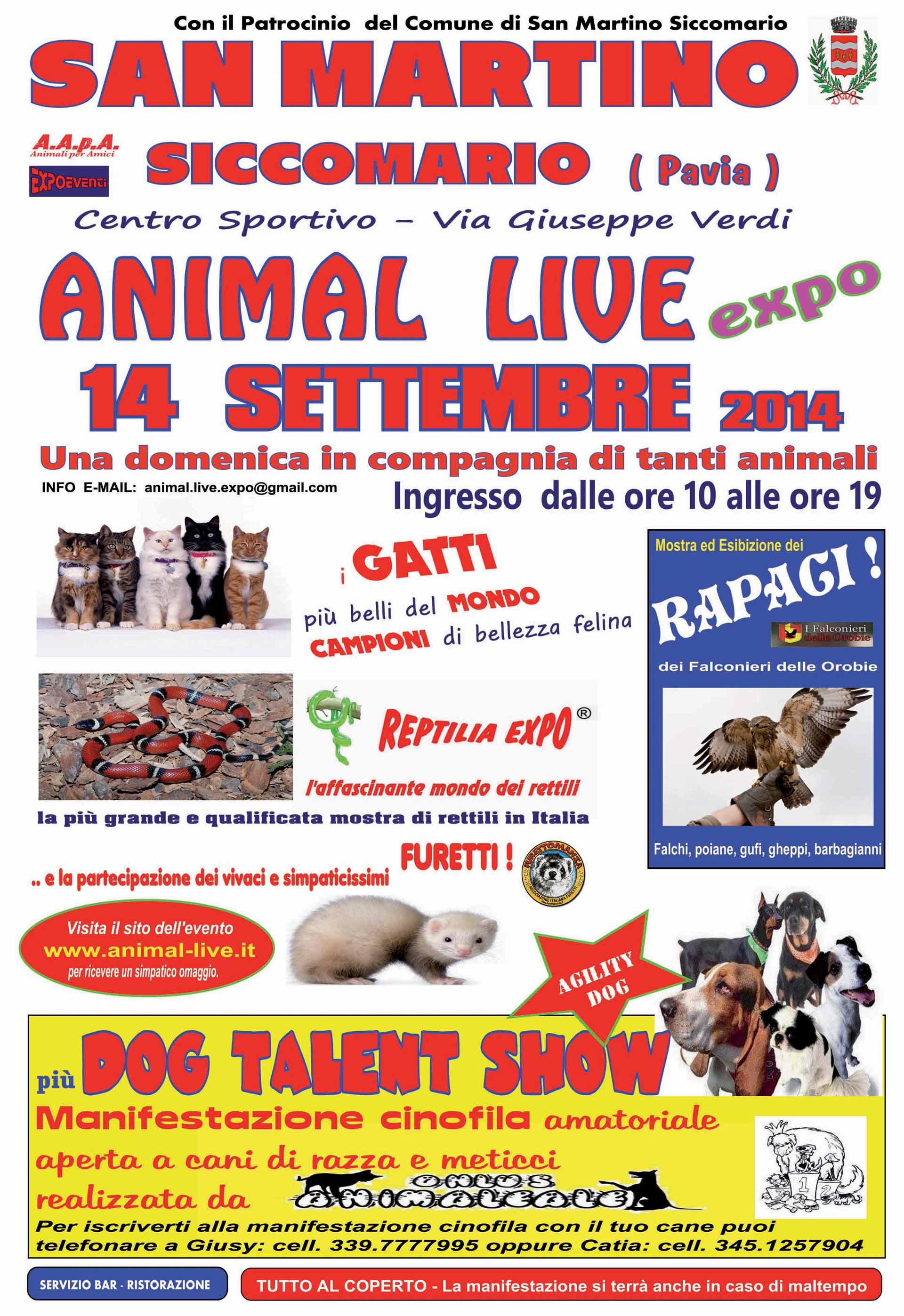 Animal Live Expo San Martino 14 settembre 2014